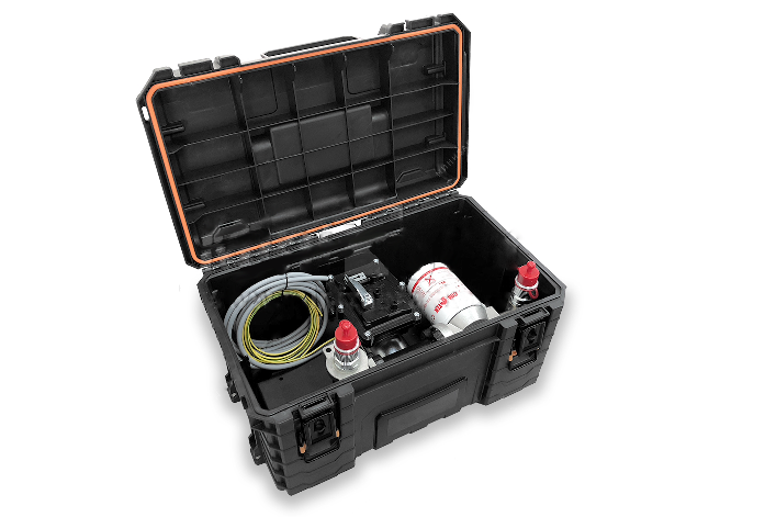 Комплект для перекачки бензина Piusi MasterBox EX50-12 для бензина, дизельного топлива, 50л/мин, 12В