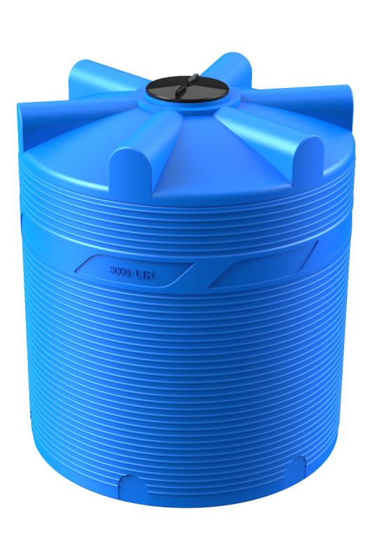 Емкость цилиндрическая Polimer-Group V 5000, 5000 литров, синяя