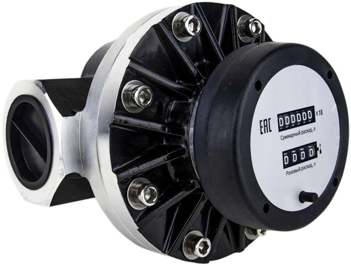 Счетчик для бензина и ДТ T-IND OGM-50, механический, расходомер топлива, 300 л/мин