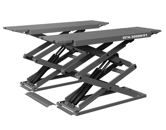 Подъемник автомобильный ножничный 3 тонны Sivik ПГН-3000/Н-01_grey, электрогидравлический, 380В