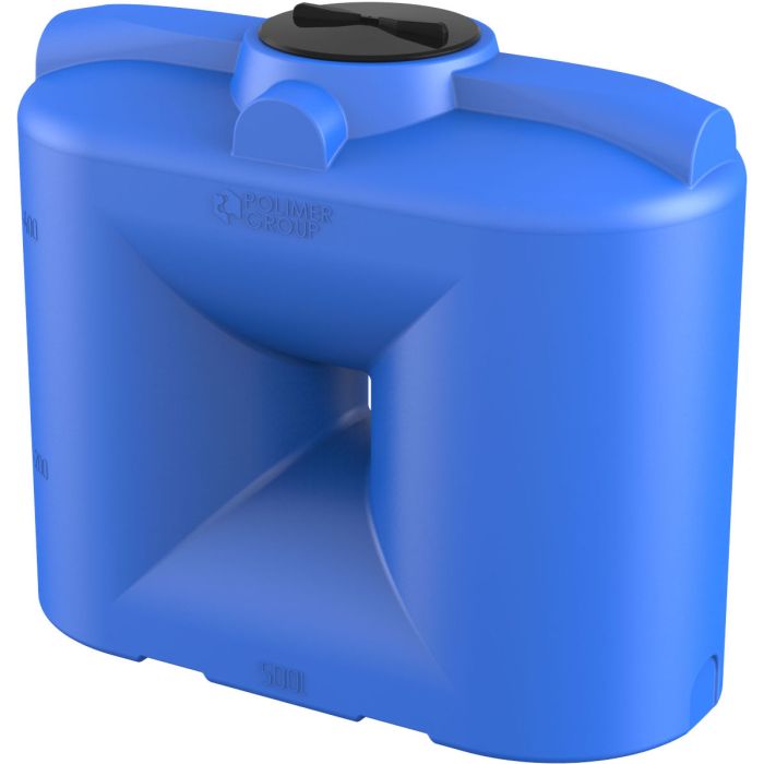 Емкость прямоугольная Polimer-Group S 500, 500 литров, синяя