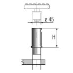 Проставки h=200 мм., 4 шт. Ravaglioli  арт. S370A18