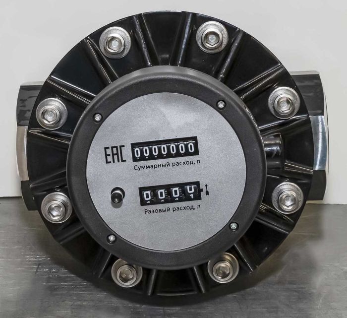 Счетчик для бензина и ДТ T-IND OGM-50, механический, расходомер топлива, 300 л/мин
