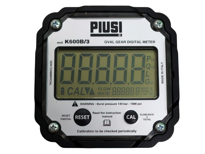 Счетчик дизельного топлива PIUSI K600 B/3 F00491000, электронный, расходомер топлива, 100 л/мин