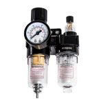 Фильтр регулятор ROSSVIK F154/1.R, 1/4", с манометром и лубрикатором