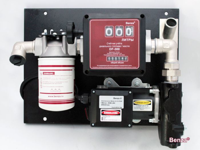 Мобильная топливораздаточная колонка для перекачки дизельного топлива Benza 24-220-93ФР, 93 л/мин, 220 В