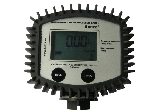 Счетчик для дизельного топлива, масла Benza DGT410, 120л/мин