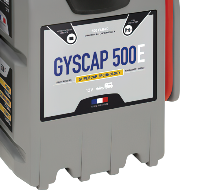 Пусковое устройство GYS GYSCAP 500E, безбатарейное, 12В, 1600А