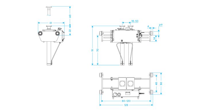 Подъемник канавный пневмогидравлический Nordberg N502G, 20т, грузовой