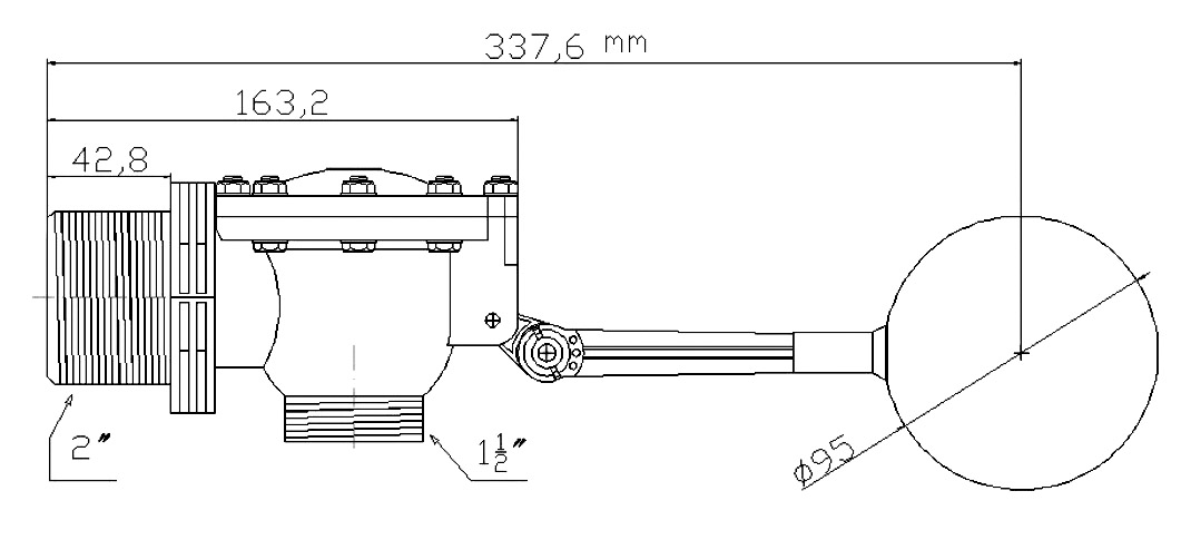 Поплавковый клапан Polimer Group, 1/2"