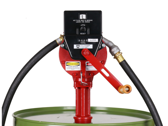 Ручной насос для дизельного топлива, бензина Benza 39-38-112С, 38 л/мин, бочковой насос, со шлангом, со счетчиком