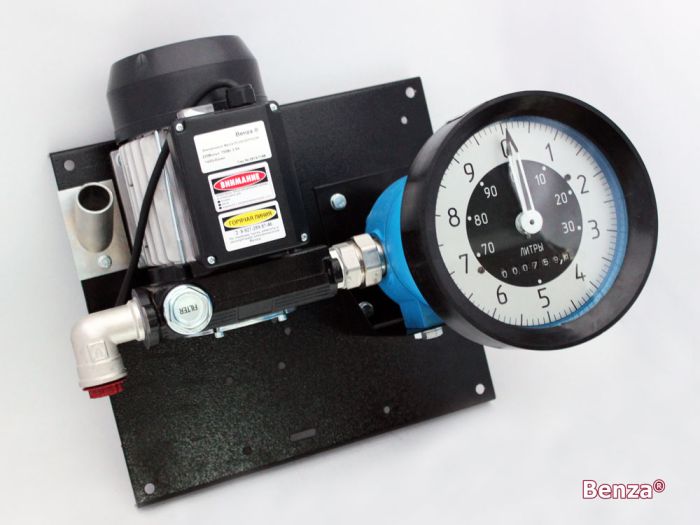 Мобильная топливораздаточная колонка Benza 24-12-57ППО25Р, 57 л/мин 12В для перекачки дизельного топлива