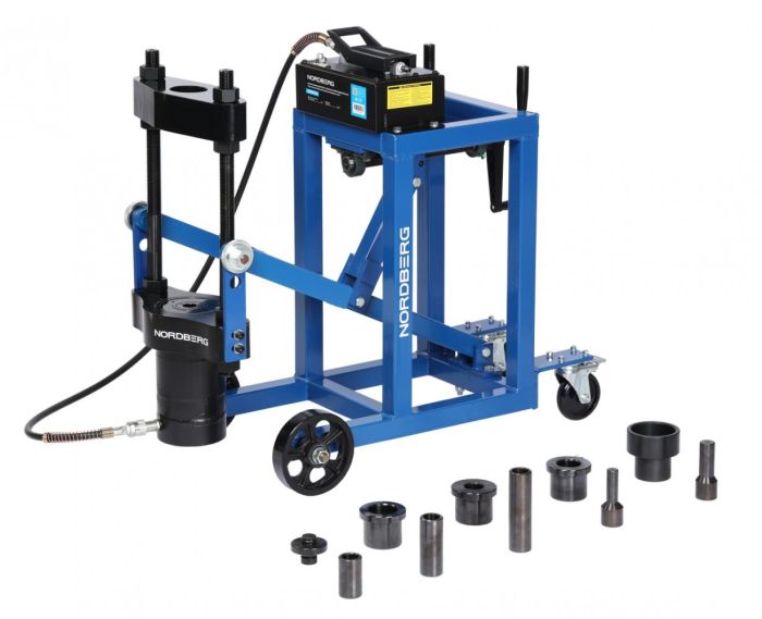 Выпрессовщик шкворней (шкворнедав) Nordberg N31PE76A, 75 тонн, с тележкой