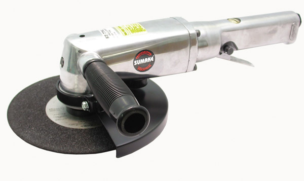 Угловая пневмошлифмашина Sumake ST-7741, 180мм, 7000об/мин