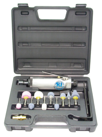 Пневмогриндер Sumake ST-7733 MK, 6мм, 22000об/мин, в кейсе с насадками