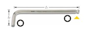 HAZET Шестигранник Г-образный с плавающей гол. 2105LG-12