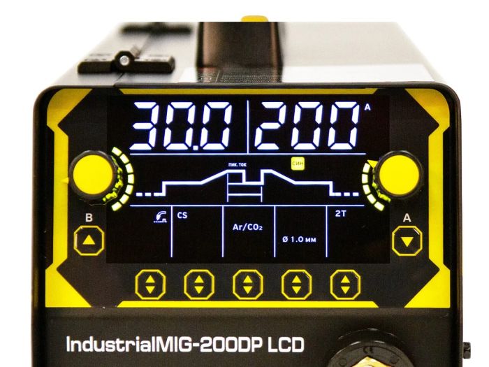 Полуавтомат КЕДР IndustrialMIG-200DP LCD, 230В, 30-200А