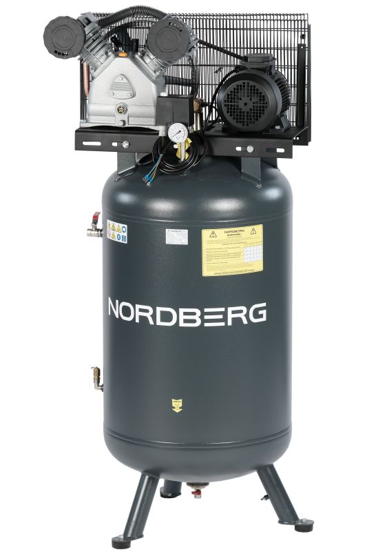 Поршневой компрессор NORDBERG NCPV300/690, ременной привод, масляный,  690 л/мин, 380В
