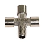 Соединитель крестообразный ROSSVIK A138/2.R, FFFM 1/4"