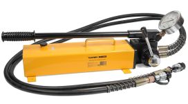 Гидравлический насос ручной ТЕХРИМ НРГ-3500, для пресса, с манометром, 3,5 л