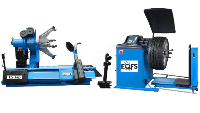 Комплект шиномонтажного оборудования грузовой EQFS ES-56D + ES-850, 380В