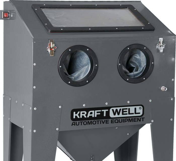 Пескоструйная камера KraftWell KRW-SB220F, напольная, 220 литров