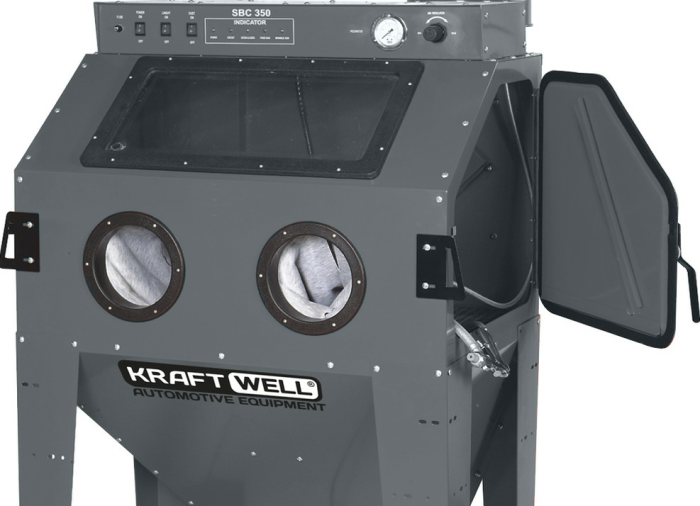 Пескоструйная камера KraftWell KRW-SB350S, напольная, 350 литров
