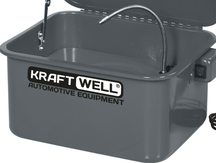 Аппарат для мойки деталей с электрическим насосом KraftWell KRW-PW19, объем 19 л