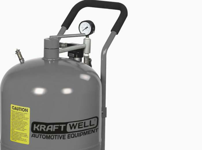 Пескоструйный аппарат KraftWell KRW-SB20H, передвижной, 74 литра