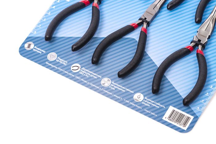 Набор мини губцевого инструмента Станкоимпорт CS21104, 6пр.