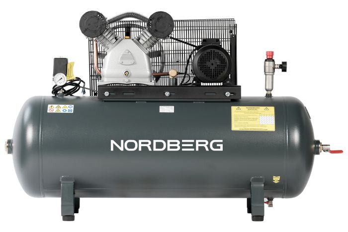 Поршневой компрессор NORDBERG NCP300/690, ременной привод, масляный, 690 л/мин, 380В