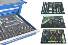 Набор инструментов в ложементе Станкоимпорт TU-233, 233 предмета, с трещоткой, 1/2", 1/4", 3/8"