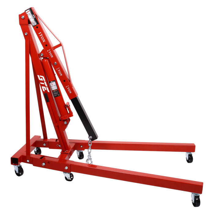 Кран гидравлический складной 1 тонна GTE GTE-HK13001, передвижной