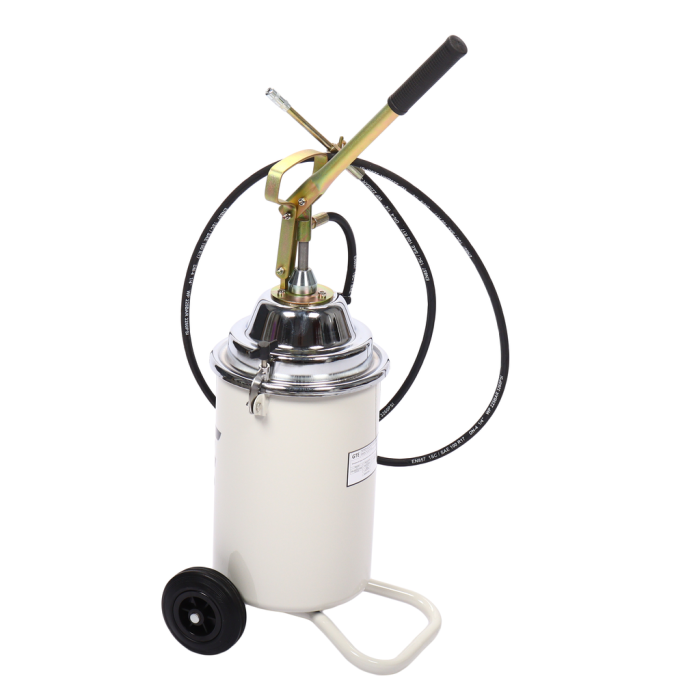 Нагнетатель смазки (солидолонагнетатель) ручной GTE GTE-K50300PRO, с емкостью 13кг