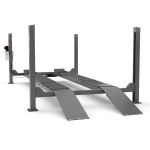 Подъемник четырехстоечный 4 тонны Launch TLT-440WF (серый), электрогидравлический, для сход-развала, с траверсой, 380В