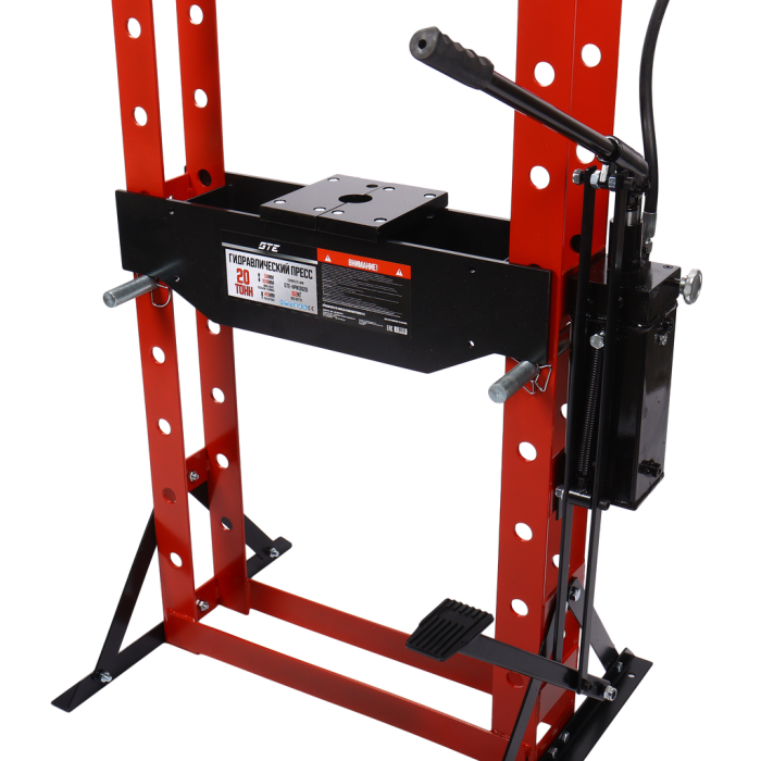 Пресс гидравлический 20т GTE GTE-HPN13020, с ножным и ручным приводом, напольный