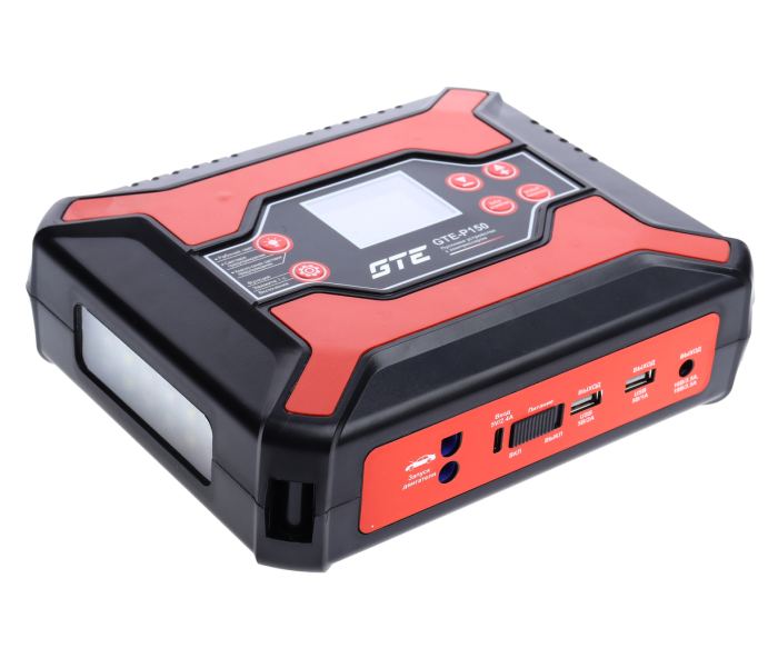 Устройство пусковое GTE GTE-P150, 5-19V, 450А, 12000мА/ч, с компрессором