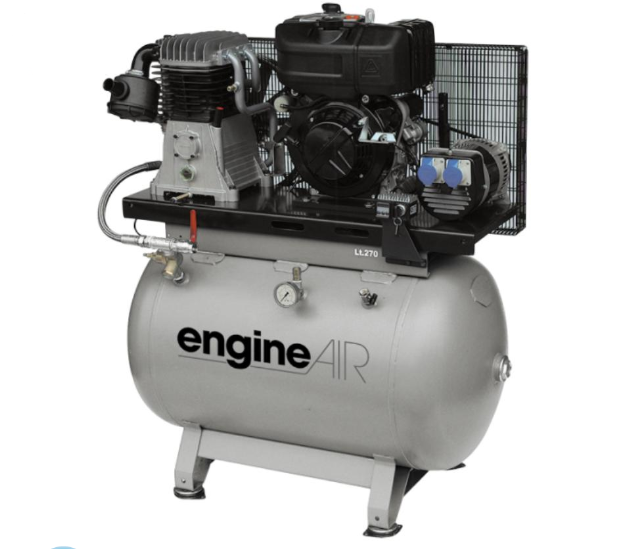 Поршневой компрессор Abac EngineAIR B7000/270 11HP, ременной привод, масляный, дизельный, 990 л/мин