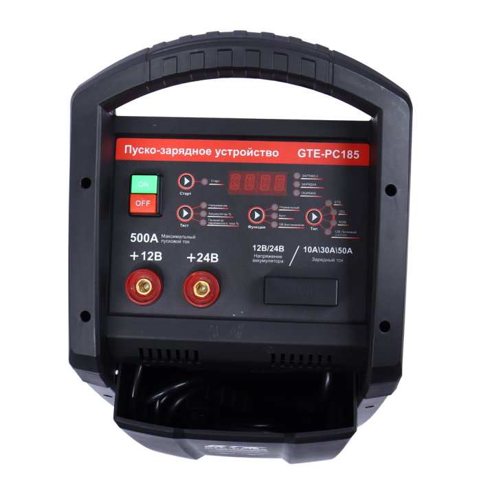 Устройство пуско-зарядное GTE GTE-PC185, 12-24V/50-550Ач/500А, передвижное