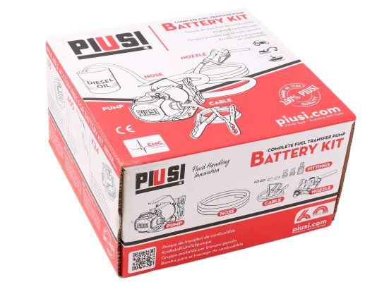 Комплект заправочный PIUSI Battery Kit 3000/12V F00225370 для дизельного топлива, 50 л/мин, 12В