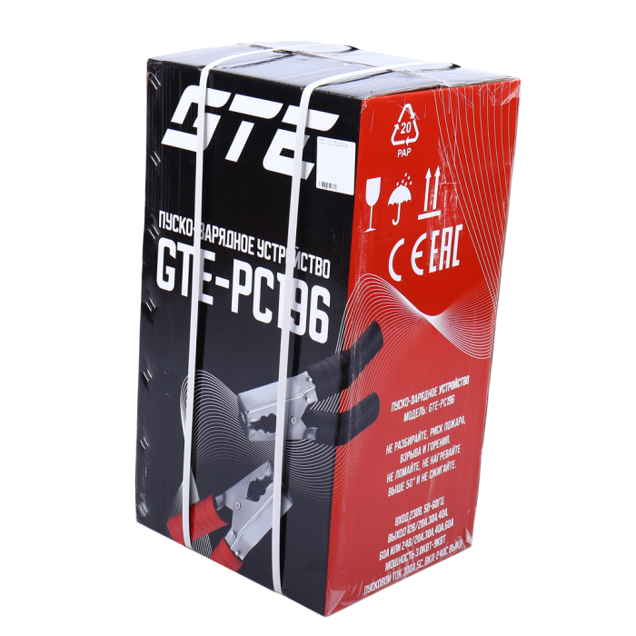Устройство пуско-зарядное GTE GTE-PC196, 12-24V 650Ач/300А, передвижное