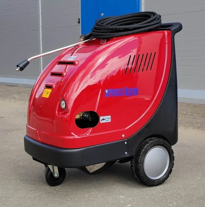 Аппарат мойка высокого давления ПОСЕЙДОН  E5-200-15-Th-Cover-Gun, на тележке, 200бар