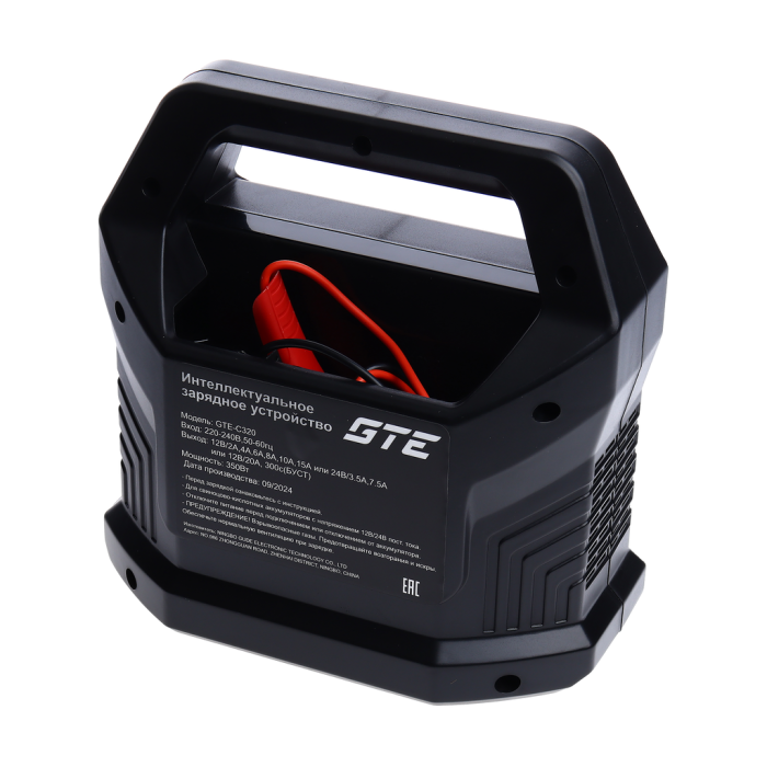 Устройство зарядное GTE GTE-C320, 12-24V, 20A, 200Ач
