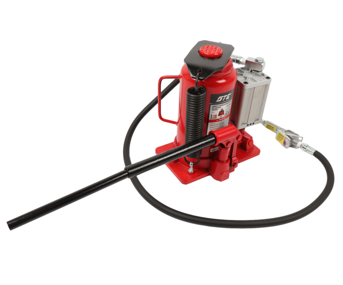 Домкрат бутылочный пневмогидравлический 20т GTE GTE-TQ20002, 265-510мм