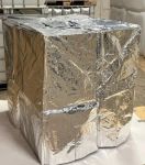 Чехол для еврокуба светоотражающий, серебристый, защита от ультрафиолета и света, без утепления