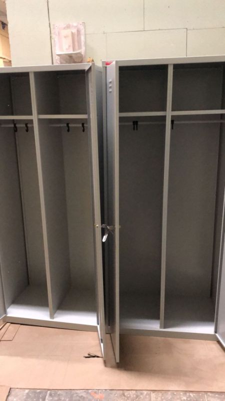 Шкаф для раздевалки ПАКС-металл ШРМ-АК/800, 800мм, двухсекционный