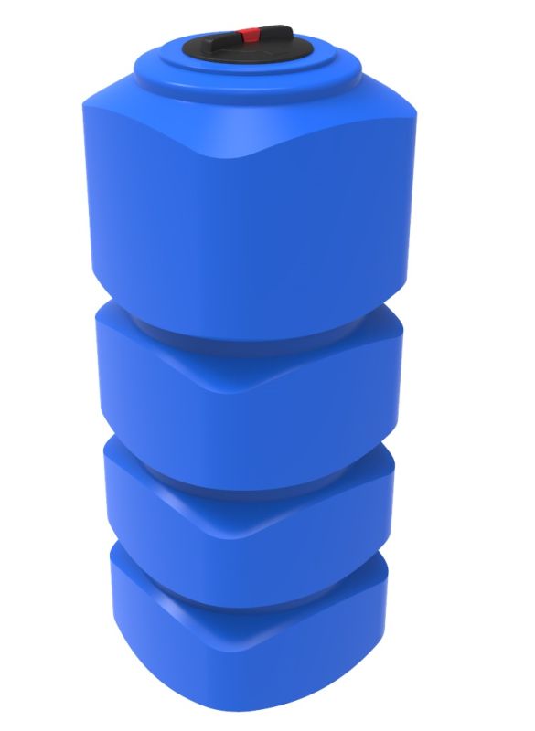 Емкость прямоугольная ЭкоПром L 1000, 1000 литров, синяя