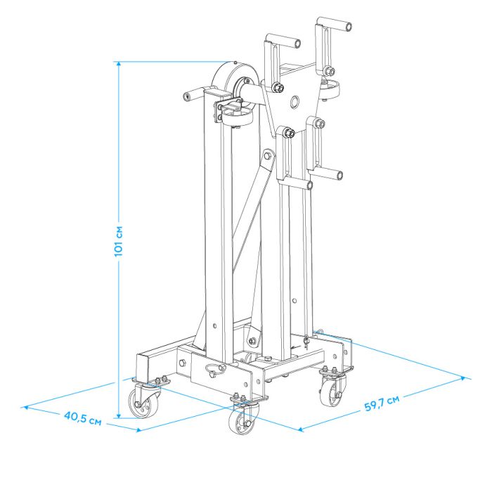 Стенд для ремонта двигателя Nordberg N30091R, с редуктором, складной, 500кг