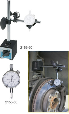 Индикатор стрелочный HAZET 2155-65 для измерения биения и толщины тормозных дисков