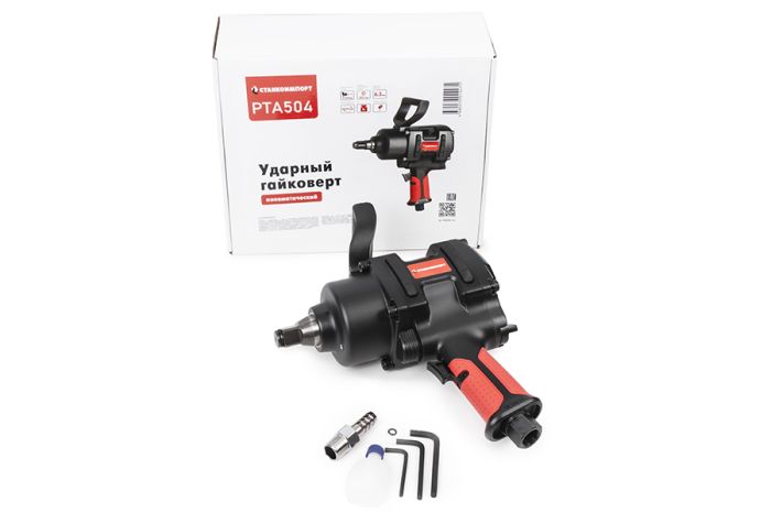 Пневмогайковерт ударный Станкоимпорт PTA504, 1", композитный, грузовой, 2300 Нм